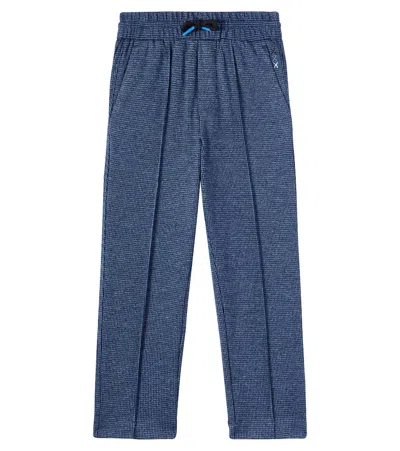 Scotch & Soda Kids' Herringbone Pants In Blue