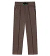 Scotch & Soda Herringbone Pants In Brown