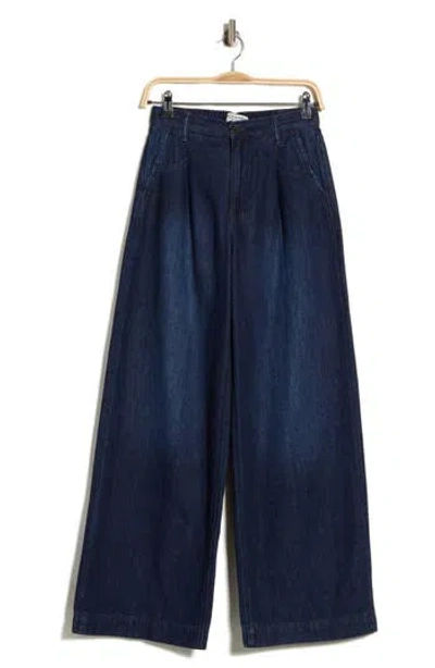Scotch & Soda High Waist Wide Leg Jeans In Blue