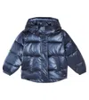 Scotch & Soda Hooded Puffer Jacket In Blue