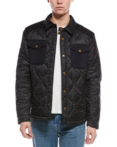 Scotch & Soda Ivik Quilted Jacket In Black