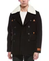 Scotch & Soda Izak Peacoat In Black