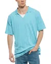 Scotch & Soda Jacquard Polo Shirt In Blue