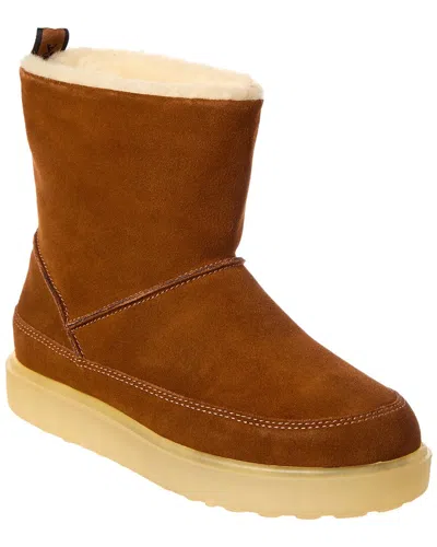 Scotch & Soda Joan Suede Boot In Brown