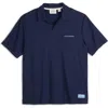 Scotch & Soda Johnny Collar Pocket Polo In Blue