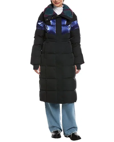Scotch & Soda Kaatye Core Fit Maxi Puffer Coat In Black