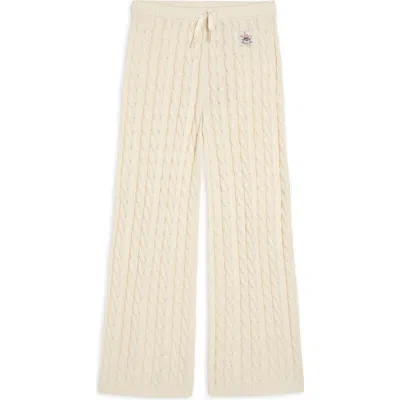 Scotch & Soda Kids' Cable Stitch Sweater Pants In Neutral