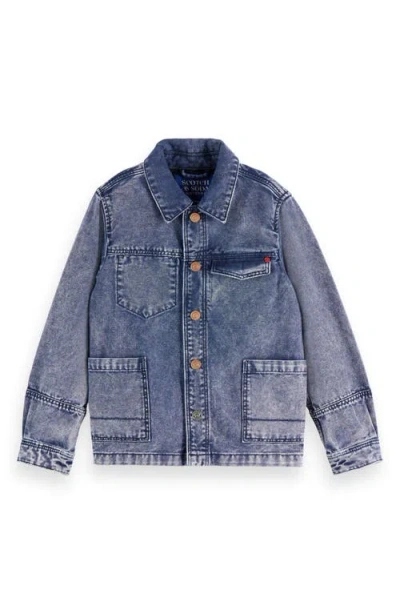 SCOTCH & SODA SCOTCH & SODA KIDS' CANVAS WORKWEAR JACKET