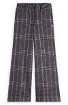 Scotch & Soda Kids' Check Wide Leg Pants In Pattern