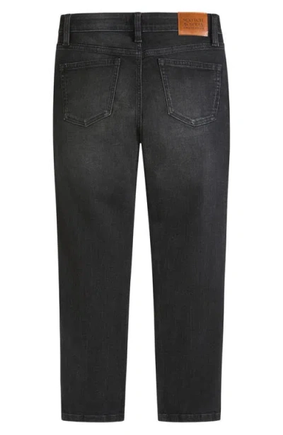 Scotch & Soda Kids' Five-pocket Loose Tapered Fit Jeans In Multi
