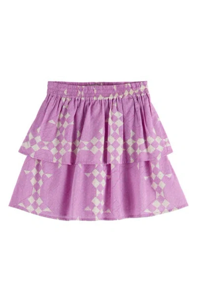 Scotch & Soda Kids' Geo Print Cotton & Modal Skirt