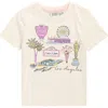 Scotch & Soda Kids' Los Angeles Logo Graphic T-shirt In Neutral