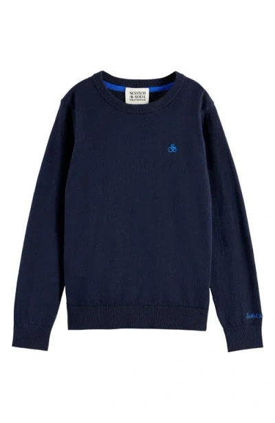SCOTCH & SODA SCOTCH & SODA KIDS' REGULAR FIT COTTON CREWNECK SWEATER