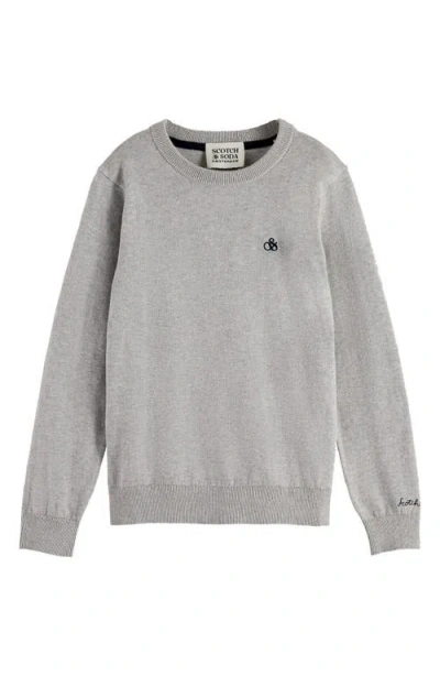 SCOTCH & SODA SCOTCH & SODA KIDS' REGULAR FIT COTTON CREWNECK SWEATER