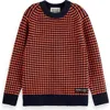 Scotch & Soda Kids' Relaxed Fit Chenille Sweater In Multi