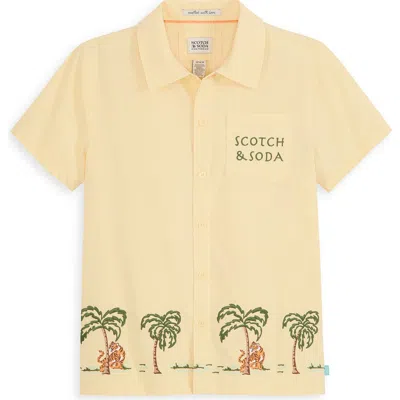 Scotch & Soda Kids' Seersucker Button-up Shirt