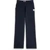 Scotch & Soda Kids' Side Stripe Knit Sweatpants In Blue
