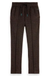 Scotch & Soda Kids' Slim Fit Drawstring Pants In Multi