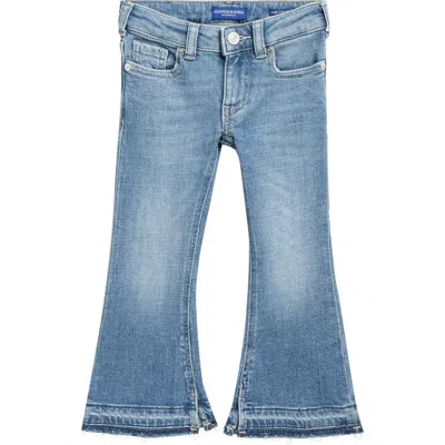 Scotch & Soda Kids' The Charm Flare Leg Jeans In Blue
