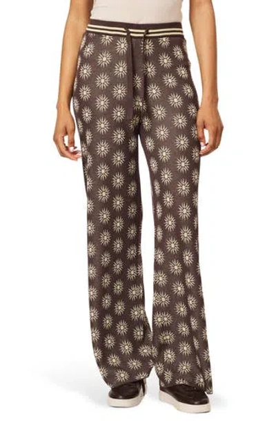 Scotch & Soda Knit Drawstring Pants In Brown
