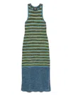 Scotch & Soda Sequin Stripe Knitted Dress In Washed Black