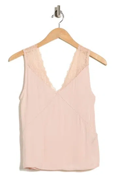 Scotch & Soda Lace Trim Shell In Pink