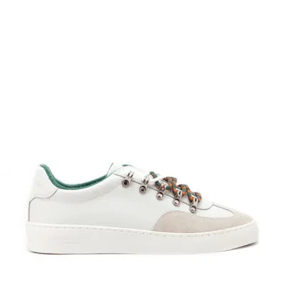 Scotch & Soda Leather Low Top Men's Sneakers In White