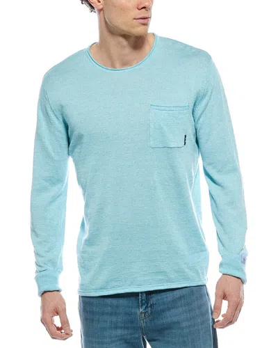 Scotch & Soda Linen-blend Jumper In Green