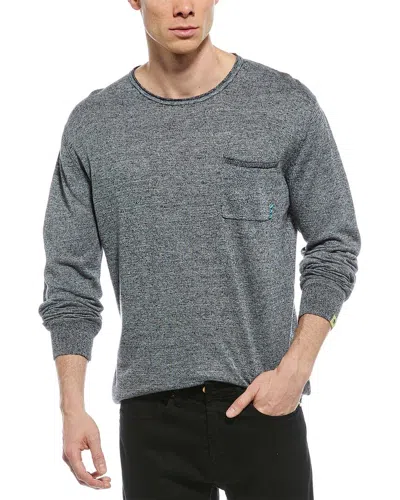 Scotch & Soda Linen-blend Jumper In Gray