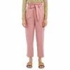 Scotch & Soda Linen Paperbag Waist Pants In Petal Pink In Pink