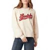 Scotch & Soda Logo Detail Cotton Sweatshirt In Neutral