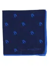 Scotch & Soda Logo-print Pocket Square In Blue