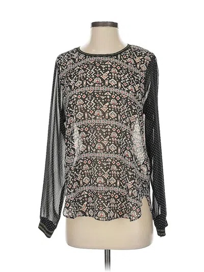 Pre-owned Scotch & Soda Long Sleeve Blouse In Black