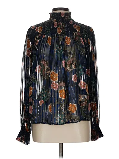 Pre-owned Scotch & Soda Long Sleeve Blouse In Black