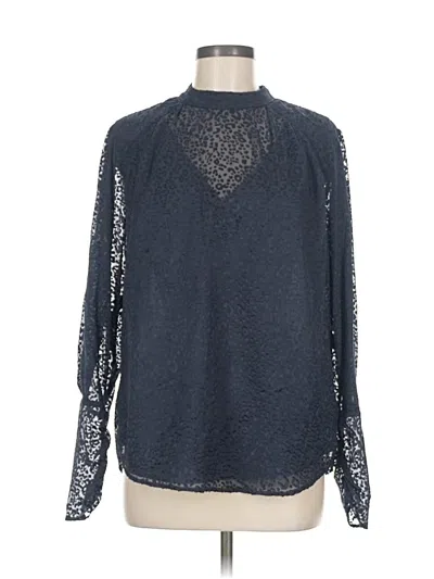 Pre-owned Scotch & Soda Long Sleeve Blouse In Blue