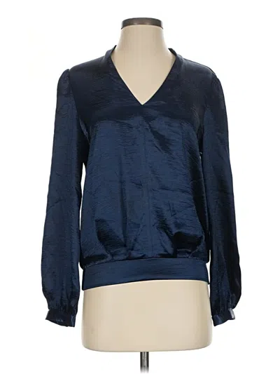 Pre-owned Scotch & Soda Long Sleeve Blouse In Blue