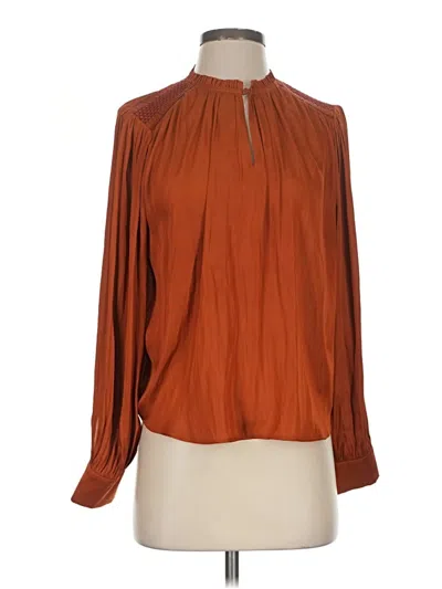 Pre-owned Scotch & Soda Long Sleeve Blouse In Brown