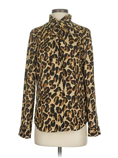 Pre-owned Scotch & Soda Long Sleeve Blouse In Gold