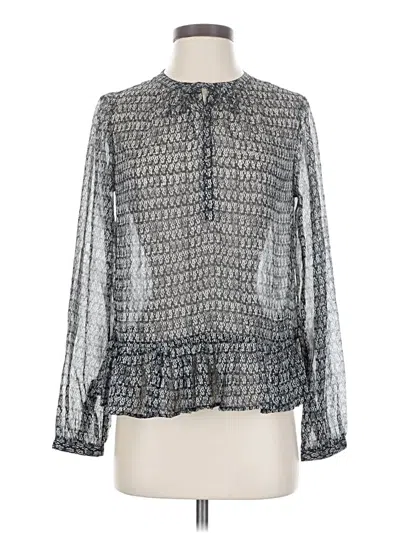 Pre-owned Scotch & Soda Long Sleeve Blouse In Gray
