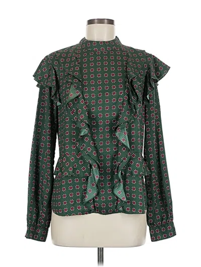 Pre-owned Scotch & Soda Long Sleeve Blouse In Green