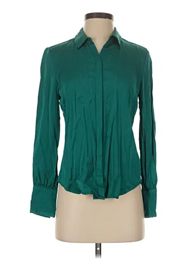 Pre-owned Scotch & Soda Long Sleeve Blouse In Green