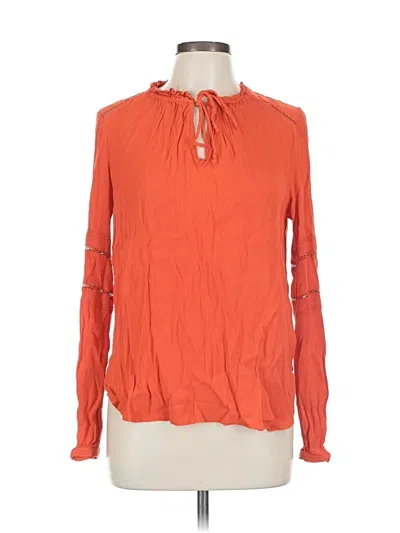 Pre-owned Scotch & Soda Long Sleeve Blouse In Orange