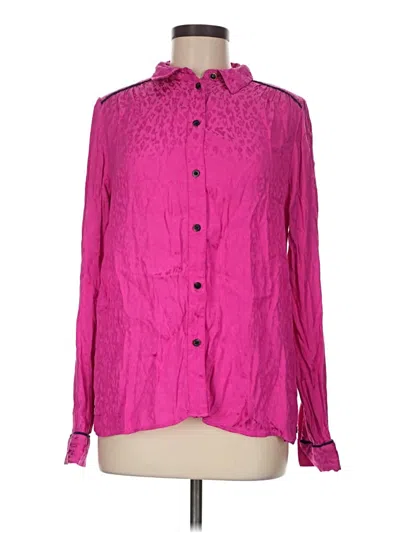 Pre-owned Scotch & Soda Long Sleeve Blouse In Pink