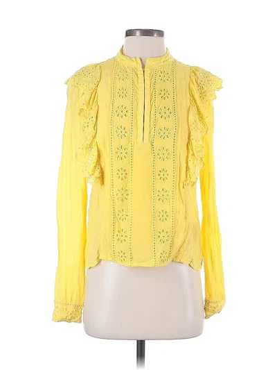 Pre-owned Scotch & Soda Long Sleeve Blouse In Yellow