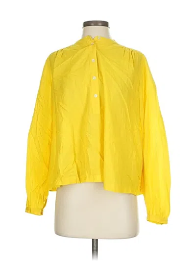 Pre-owned Scotch & Soda Long Sleeve Blouse In Yellow