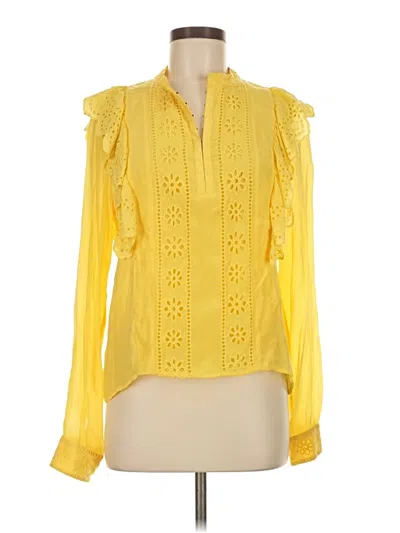 Pre-owned Scotch & Soda Long Sleeve Blouse In Yellow
