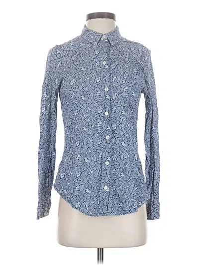 Pre-owned Scotch & Soda Long Sleeve Button Down Shirt In Blue