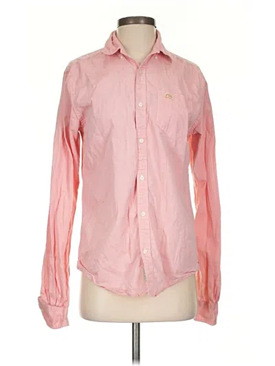 Pre-owned Scotch & Soda Long Sleeve Button Down Shirt In Pink