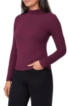 Scotch & Soda Long Sleeve Mock Neck Top In Purple