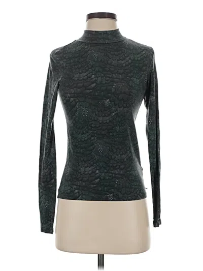 Pre-owned Scotch & Soda Long Sleeve Top Green Turtleneck Tops